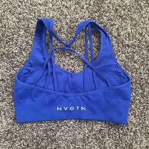 NVGTN Strappy Blue Sports Bra